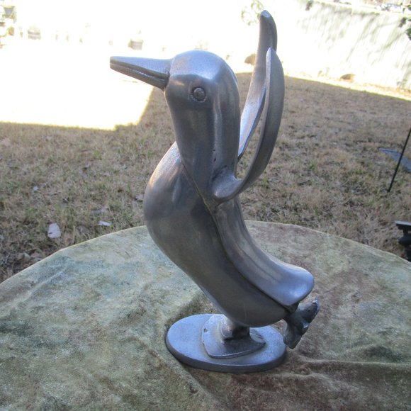 Vintage Accents Vintage Penguin Sculpture Pewter Statue Figurine 1